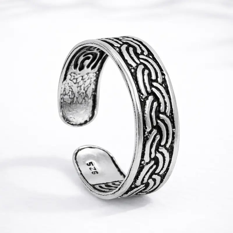 Anillo midi trenzas