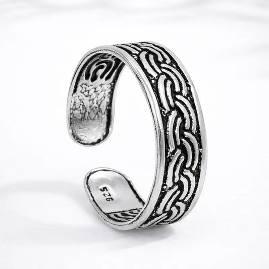 Anillo midi trenzas