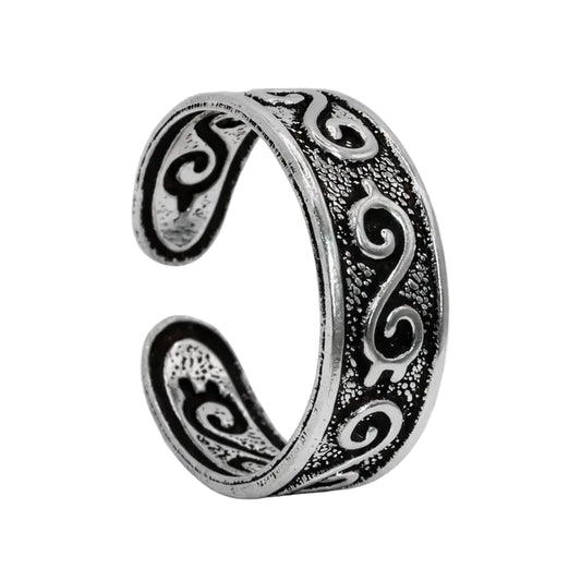 Anillo midi semi espirales