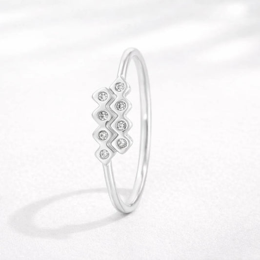 Anillo zig zag circones