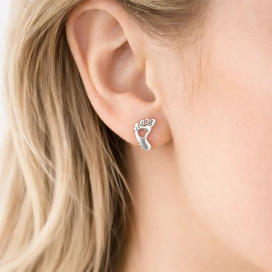 Aros apegados pie bebe