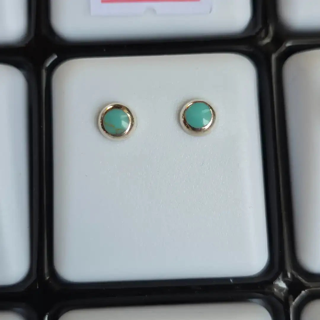 Aros apegados turquesa