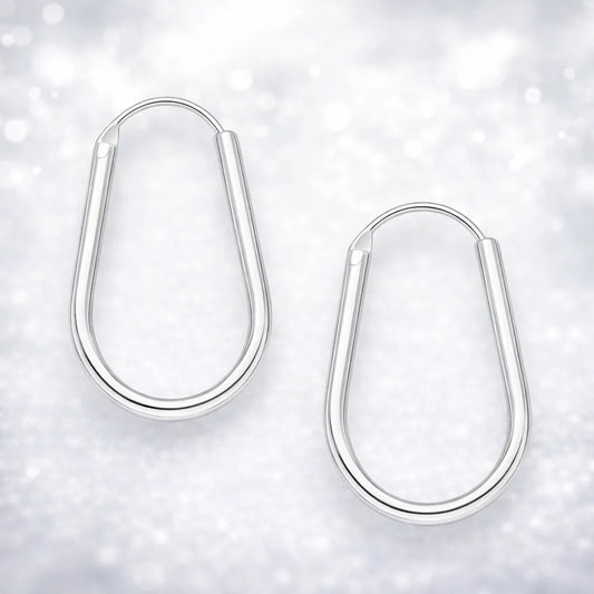 Aros argollas lisas 20mm ovaladas