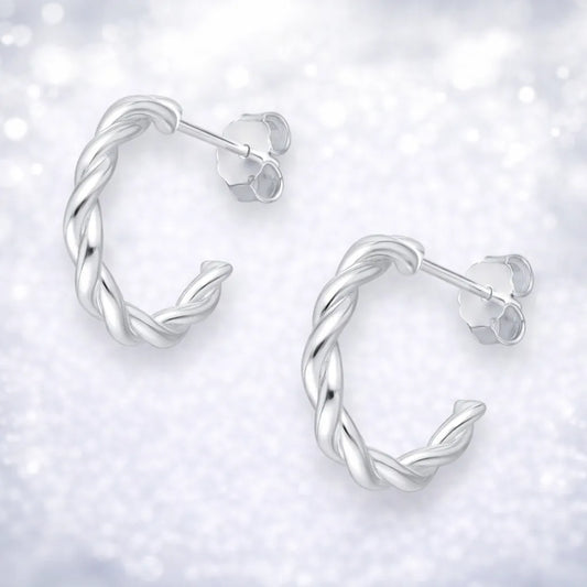 Aros argollas torcidas 15mm con tornillo
