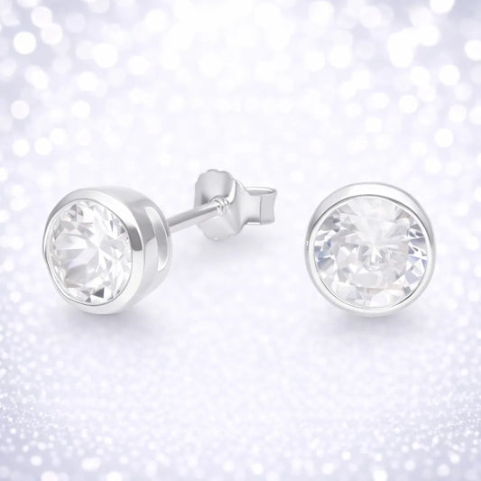 Aros apegados circulares circón 6mm