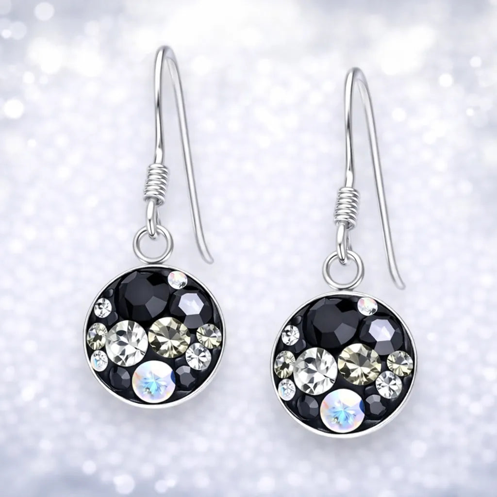 Aros largos cristales