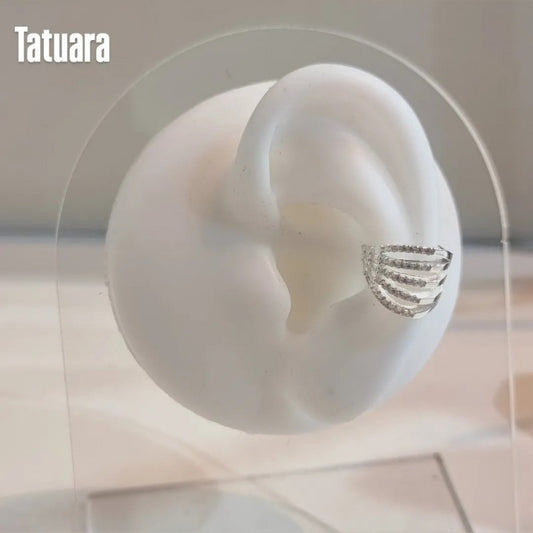 Earcuff microcircón quintuple